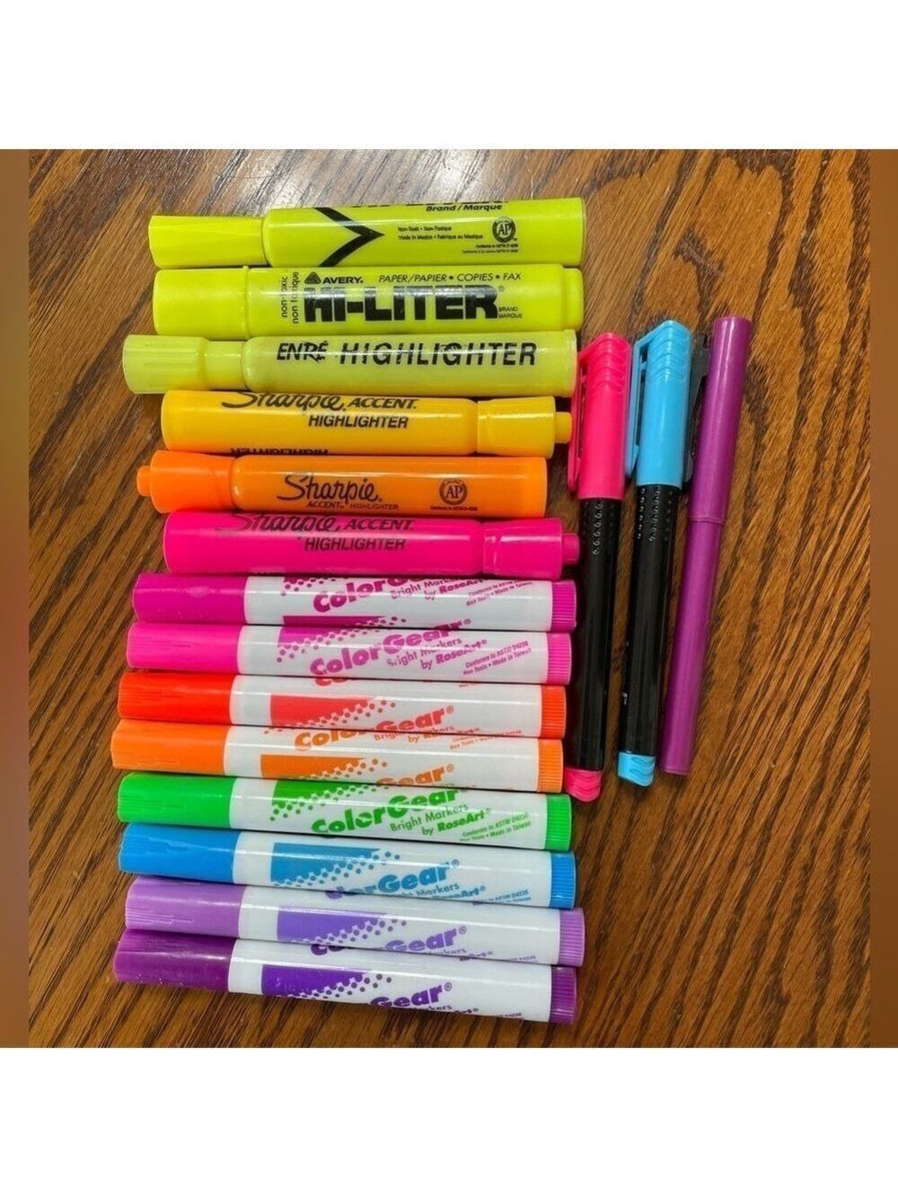 Color Gear Highlighter Set Plus Other Highlights Multicolor